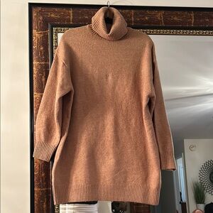 Cozy Tan Turtleneck Sweater